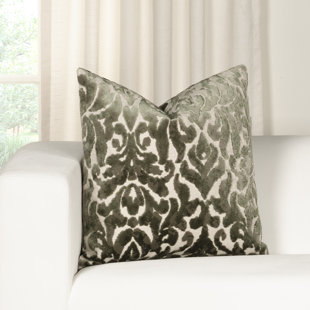 Siscovers Vintage Jade Cut Velvet Throw Pillow