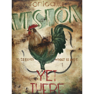 "Oh The Irony" by Rodney White Vintage Advertisement on Wrapped Canvas