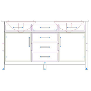 SUDIO DESIGN Logan 60" Double Vanity