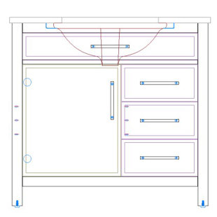 SUDIO DESIGN Logan 36" Single Vanity
