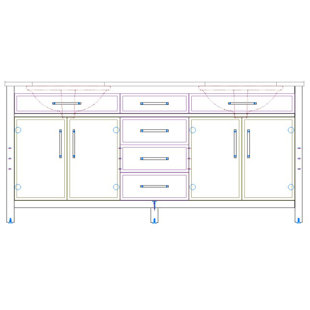 SUDIO DESIGN Logan 72" Double Vanity