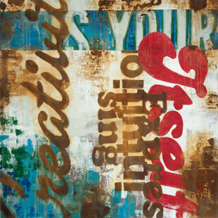 Intuition Expressing On Canvas by Rodney White Print