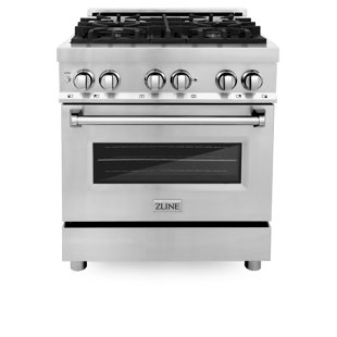 ZLINE 30" Legacy Dual Fuel Range w/ 4 Burner Cooktop & Electric Oven