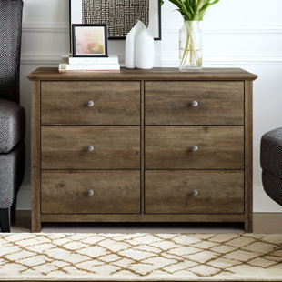 WADE LOGAN® Tevrat 6 Drawers Double Dresser