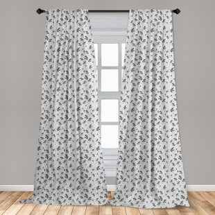 ABAKUS DIRECT Gardinen-Set mit Stangendurchzug, halbtransparent (Set besteht aus 2)