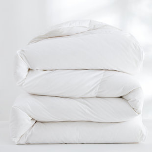 DOWNLITE Luxury Bridal Comforter - 800 FP White Goose Down - German Milled Fabric