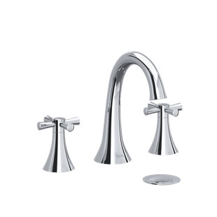 RIOBEL Edge Widespread Bathroom Faucet with Drain Assembly