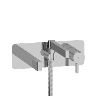 RIOBEL Paradox Wall Mount Thermostatic/Pressure Balance Tub Filler Trim