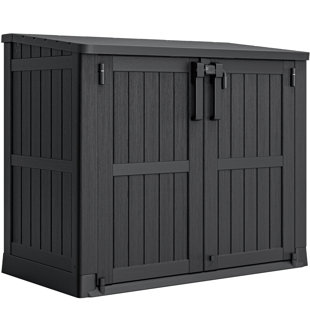 BALCONERA 36 Cu Ft Waterproof Outdoor Resin Tool Shed