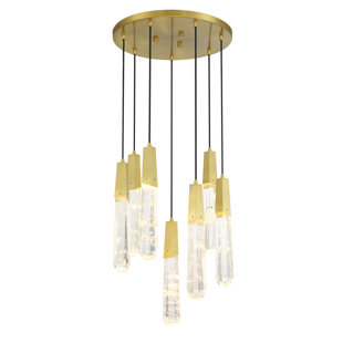 GEORGE KOVACS BY MINKA George Kovacs Drifting Droplets - 7 Light Led Pan Pendant
