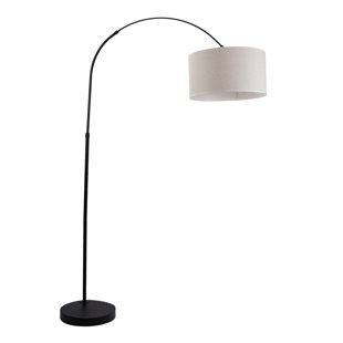 HERITAGE HUES LOUIS With EVA 177cm Matte Arched Floor Lamp