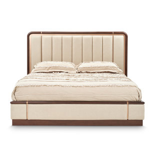 MICHAEL AMINI Mason Park King Bed With Lift Mechanism - Umber