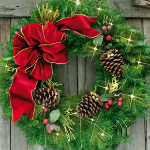SAND & STABLE™ Handcrafted Fresh (Live) 25'' Wreath