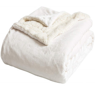 QUALITY FLOORING INC. Sherpa Fleece Bed Blanket King Size Super Soft Plush Warm Cozy Fluffy Microfiber Couch Throw Velvet Double Reversible Blankets
