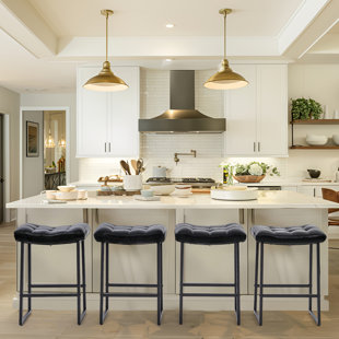 NORTHOBLIQ DIGI Faux Leather Wide Cushion Bar Stool