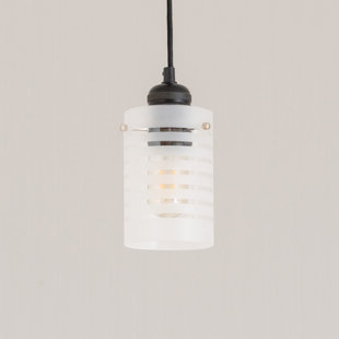 HERITAGE HUES Elsie Lamp Shade 15cm H Glass Drum Lamp Shade ( Slip-On ) Clear