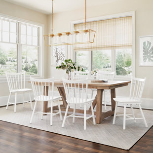 GRACIE OAKS Solid Wood Windsor Back Side Chair