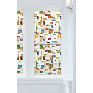 ROOM MATES Deco Geo Privacy Window Film