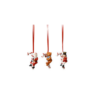 Villeroy & Boch - Nostalgic Ornaments, Candy Canes, Set of 3, Premium Porcelain