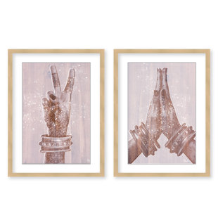 LANGLEY STREET® " Peace And Namaste " by Olivia Rose 2 - Pieces