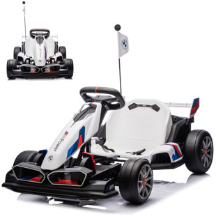 NEECHIPRO 24v 7.5 Mph Electric Go Kart With Adjustable Seat, Drifting Car Battery Powered Ride On Toy