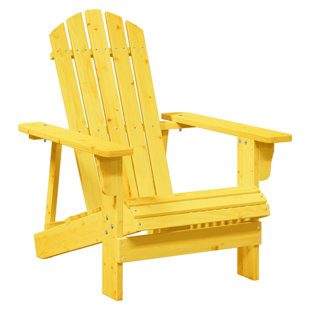 DEVIDAXL Vidaxl Adirondack chair with footrest made of solid fir wood