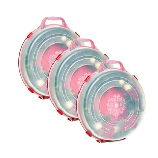 BEACHWATER POOL & SPA, LLC 3 Pack Wreath Holder, Christmas Holiday Storage Container Box