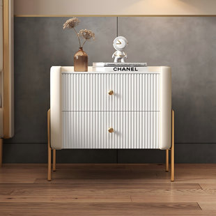 THA DREAM TEAM Simple Solid Wood Bedside Storage Cabinet