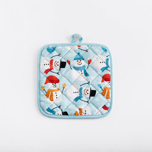 NO. 918 MILLENNIAL No. 918 Snow Globe Holiday Potholder
