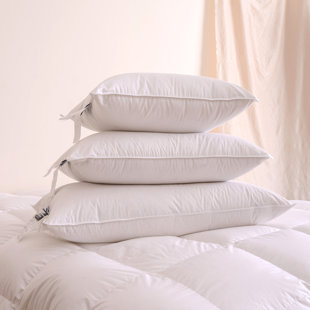 Highland Feather 950 Loft Polish Goose Down Pillow 500 TC Cotton Casing (Set of 2)