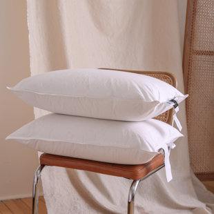 Highland Feather 750 Loft Hungarian Goose Down Pillow 500 TC Cotton Casing (Set of 2)
