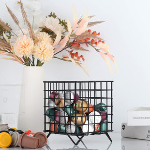 MERCURY CITY LLC Large Capacity K Cup Holder And Coffee Storage Coffee Pod Organizer For Coffee Station Organizer And Coffee Pod Storage K Cup Holders(Matte Black)