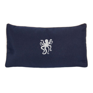 NANTUCKET BOUND Octopus Sunbrella® Indoor/Outdoor Reversible Throw Pillow