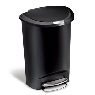 Simplehuman 50L Plastic Semi-Round Pedal Bin