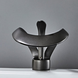 CHICZAM Bathroom Sink Faucet Waterfall Single Lever One Hole Vanity Basin Brass Creative Hollowed Design