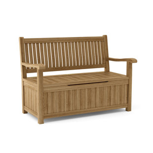 SKYLINE DECOR Gauthier Teak Outdoor Bench