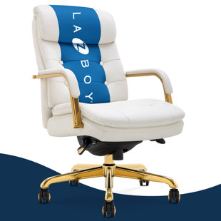 La-Z-Boy Sonata Executive Office Chair With Padded Arms, Bonded Leather