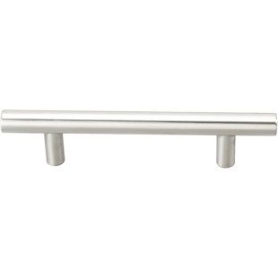 Emtek Stainless Steel Bar Cabinet Pull 4" Center-to-Center