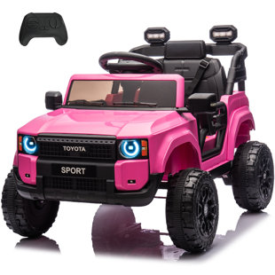 NEECHIPRO Licensed Toyota Land Cruiser 12v Battery Powered Kids Ride On Car Toy With Remote Control