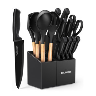 LYSBBDZSM 18 Pcs Kitchen Knife Set, Kitchen Utensils Set, Rust Resistant