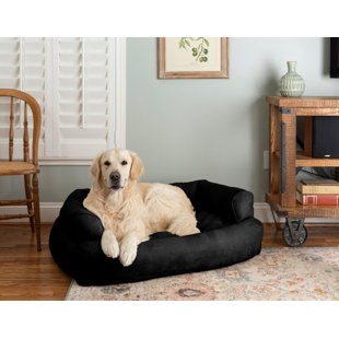 SNOOZER PET PRODUCTS Snoozer Luxury Microsuede Overstuffed Bolster Dog Sofa