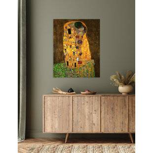 VAULT W ARTWORK The Kiss by Gustav Klimt. Classic Art Reproduction. Giclee Prints Canvas Fine Art for Wall Decor