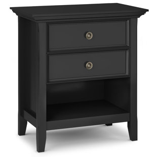 SIMPLI HOME Amherst 2 - Drawer Solid Wood Nightstand