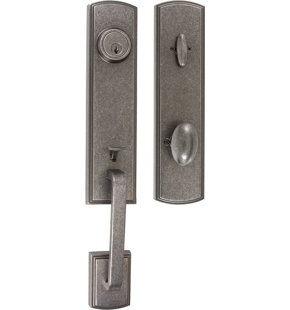 DELANEY HARDWARE Handleset with Deadbolt and Door Knob and Rosette