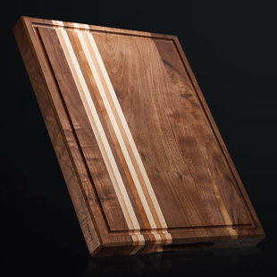 SENKEN KNIVES Triple Wood Xl Cutting Board With Handles - Walnut, Cherry & Maple