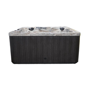 Hudson Bay Spas 6 Person 19 Jet Spa- Tuscan Shell and Mocha Cabinets