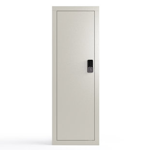 LIZEVINC 53'' Tall Wall Safe, Gun Cabinets for Rifles and Shotguns with Removable Shelves and Adjustable Rack, in Wall Gun Safe between Studs for Gun, Money
