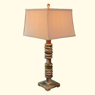 BELLO TREASURE Chartreuse Marble Table Lamp