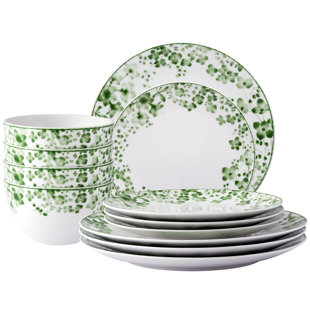 Noritake Bloomington Road 12-Piece Dinnerware Set, Service for 4 (Set of 12)
