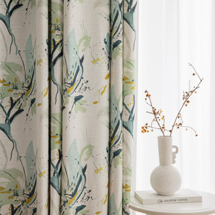 VISIONARY HOME Chloe Linen Room Darkening Curtain Pair (Set of 2)